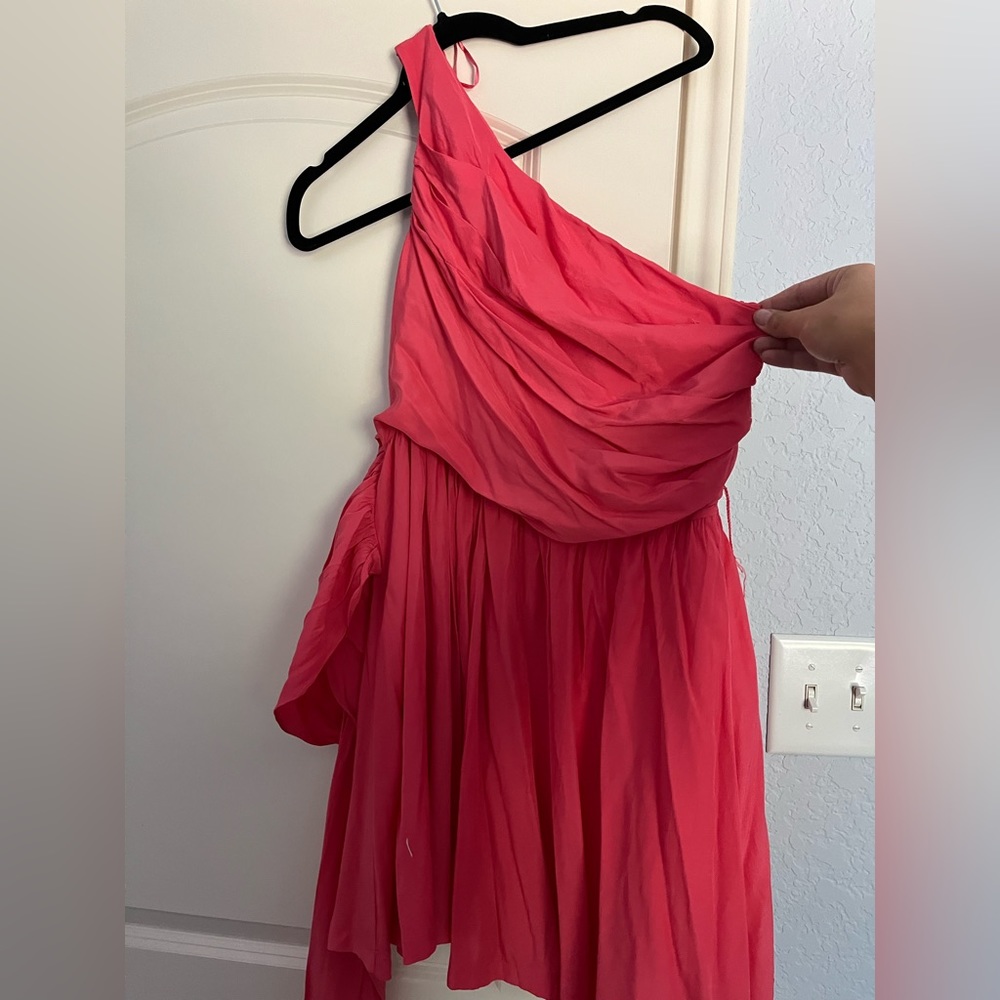 Do + Be pink one shoulder dress